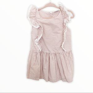 Striped Peplum Ruffle Top 2T